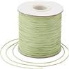 Bestewelry Cordino in poliestere cerato da 0,5 mm per gioielli, bracciali, macramè, cuoio, cucito, colore verde chiaro