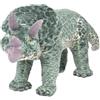 vidaXL Dinosauro Triceratops in Peluche in Piedi Verde XXL