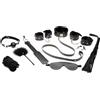 Master Series Hook Up 10-Piece Plush Bondage Set Black