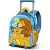 Disney Il Re Leone Wild-Zainetto 3D con Ruote Piccolo, Blu, 26 x 34 cm, Capacità 7 L