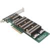 Controller raid Adaptec SmartRAID Ultra 3258-16i/8GB sas/nvme 16 Porte PCIe x16 24 Gbps a basso profilo [3258UPC16IX2S]