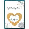 Joli Coon Gratta e vinci Avremo un bambino, annuncio gravidanza bambino | Carta design 350g, finitura UV a rilievo, busta verde a incastro con cuore dorato, cartoleria premium