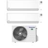 Panasonic Climatizzatore Dual Split Etherea White 9+9 con CU-2Z35TBE Inverter R-32 Wi-Fi Classe A++ ,