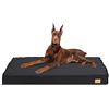 BingoPaw Materasso Ortopedico per cani interno Taglia Grande XXL: Cuccia Cane interno Cuscino Materasso Letto per cani Sfoderabile Lavabile Morbida 2 in 1 Estivo Inverno 120x75x10 cm