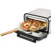 G3 Ferrari G10204 Pizza Pro 2 Minuti, 1700 W, Raggiunge fino 450°C, Pareti fredde,Cottura in 2 minuti, Display digitale con 6 programmi, Pietra refrattaria, Accessori e ricettario inclusi, Grigio/Inox