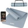 ALPIDEX Tappetino Yoga 183 x 60 x 0.8 cm Tappeto NBR Fitness Antiscivolo E-Book Cinghia Trasporto Aerobica Palestra Ginnastica Pilates Allenamento Casa, Ice Blue