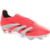 Adidas Scarpa da Calcio Uomo Adidas Predator League Soft Ground Rosso Bianco