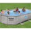 Bestway Piscina fuori terra tubolare BESTWAY Swimvista grigio L int 4.88 x 3.05 m
