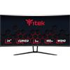 ITEK Monitor GGC 34 Curvo R1500, WQHD 3440x1440 UltraWide, VA, 180Hz, 21:9, 1ms, 2xHDMI, 2xDP, HDR400, Adapt Sync