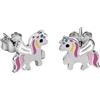 Bluespirit Orecchini da bimba, Collezione B-BABY, in argento 925 rodiato, smalto,Idee regalo - P.25D301001600