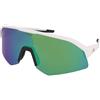 Alpina Sonic HR Q White Matt/Green Mirror | Occhiali da Sole Graduati o Non Graduati | Plastica | Mascherina | Bianco | Adrialenti