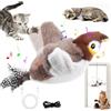 Vibbang Uccellino Per Gatti Che Si Muove, Giochi Interattivi per Gatti, Gioco Gatto Uccellino Che Vola, Con ricarica USB (A)
