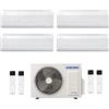 Samsung CONDIZIONATORE SAMSUNG INVERTER QUADRI SPLIT WINDFREE ELITE S2 7000+9000+9000+12000 con AJ080TXJ R-32 CLASSE A++ WIFI - NEW 7+9+9+12
