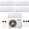 Samsung CONDIZIONATORE SAMSUNG INVERTER PENTA SPLIT WINDFREE ELITE S2 9000+9000+9000+9000+9000 con AJ100TXJ R-32 CLASSE A++ WIFI - NEW 9+9+9+9+9