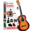 Pyle Beginner 91 cm Chitarra Acustica Classica, Chitarra 3/4 Junior a 6 Corde in Legno di Tiglio con Custodia Protettiva, Accordatore, Corde in Nylon, Plettri, Tracolla, per Principianti, Adulti