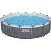 Bestway Piscina solo struttura grigio scuro - 457x107 cm