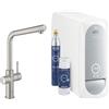 Grohe Rubinetto Grohe Blue Home Bocca L Cromo Satinato con Filtrazione e Gasatura acqua | 31454DC1 Cromo Satinato 230 V