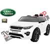 Land Rover Auto Elettrica per Bambini LAND ROVER DISCOVERY 12V 2 Posti in Pelle Display