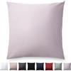 Blumtal Federe Cuscini Divano in Raso, Copricuscini Divano Cotone Satinato, Federe 60 x 60cm - 2 Pezzi, Grigio