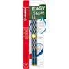 STABILO EASYgraph S - Matita Ergonomica triangolare Sottile - per Mancini - Petrolio - Pack da 2 - Gradazione HB