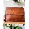 Fatto a mano Borsa messenger per laptop in raffinata pelle di capra fatta a mano rara bors...