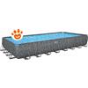 Bestway Piscina Rettangolare APX 365 (956x488x132cm) Marmo Scuro con Pompa a Sabbia Art. 561KJ - APX 365 (956x488x132cm)
