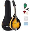 Does not apply Mandolino a 8 Corde Strumento Musicale Con Custodia Sintonizzatore Plettri Corde