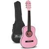 MA-51 Chitarra Acustica Classica per Bambini E Chitarra Junior Rosa, Mezza Misur