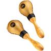 Does not apply Rawhide Maracas Shaker - 2 Mini Strumenti Musicali Con Suono Caldo, Pelle Grezza
