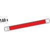 FX 100 BRACCIALETTI IDENTIFICATIVI TYVEK MONOUSO ROSSI 1,9 cm