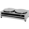 Silver Italia - Hurakan series CREPIERA ELETTRICA DOPPIA SILVER ITALIA HS - PIASTRA CREPES 40 cm