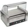 Silver Italia MACCHINA CUOCI HOT DOG - WURSTEL - SALSICCIE 9 RULLI + CASSETTO