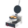 Silver Italia PIASTRA PER WAFFLE SILVER ITALIA - 1 WAFFEL TONDO/4 SPICCHI