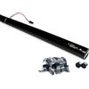 FX TUBO SPARACORIANDOLI ELETTRICO 80 cm - STELLE FILANTI ARGENTO METALLIZZATO