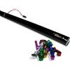 FX TUBO SPARACORIANDOLI ELETTRICO 80 cm - STELLE FILANTI MULTICOLOR METALLIZZATO