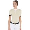 Equestro POLO DONNA SLIM FIT CON SPALLINI A CONTRASTO