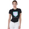 Equestro T-SHIRT DONNA SLIM FIT CON LOGO PSICHEDELICO