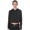 Equestro FELPA DONNA CUT OUT CON CAPPUCCIO