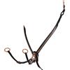 Equestro PETTORALE CON FORCHETTA IN PELLE CLINCHER ROSE GOLD