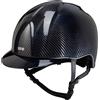 KEP Italia CASCO IN CARBONIO E-LIGHT BLU E NERO LUCIDO / VISIERA BLU METALLIZZATO E GRIGLIA IN ACCAIO INOSSIDABILE