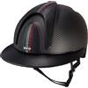 KEP Italia CASCO IN CARBONIO E-LIGHT NERO OPACO CON SWAROVSKI BANDIERA ITALIA
