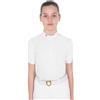 Equestro POLO BAMBINA SLIM FIT DA CONCORSO CON MANICHE ARRICCIATE