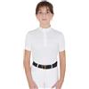 Equestro POLO BAMBINA DA CONCORSO SLIM FIT TESSUTO TRAFORATO