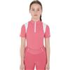 Equestro POLO BAMBINA SLIM FIT CON ZIP DA ALLENAMENTO