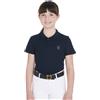 Equestro POLO BAMBINI SLIM FIT DA ALLENAMENTO TRE BOTTONI