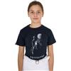 Equestro T-SHIRT BAMBINA SLIM FIT CON STAMPA RAGGIO DI LUNA