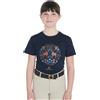 Equestro T-SHIRT BAMBINA SLIM FIT CON STAMPA A TEMA SCUDERIA