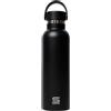KINETICO SPAIN S.L.U. SAFTA NERO - Borraccia termica, bottiglia d'acqua, in acciaio inox, doppio isolamento, 12 ore di bevande calde e 24 ore di bevande fredde, 7,3 x 25 cm, 600 ml, Nero, M, Casual