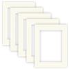 nielsen Conservation Cartoncino Passepartout 1,5 mm, set di 5, formato esterno 30x40 cm per formato immagine 20,5x29,5 cm (A4), bianco avorio liscio