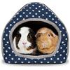 RANYPET Casetta Porcellino D'india per Piccoli Roditori, casa per criceti, Cuccia Coniglio Nano Antiscivolo, Casetta Porcellino D'india per Riccio Drago Barbuto Inverno Nido per Gabbie per Criceti